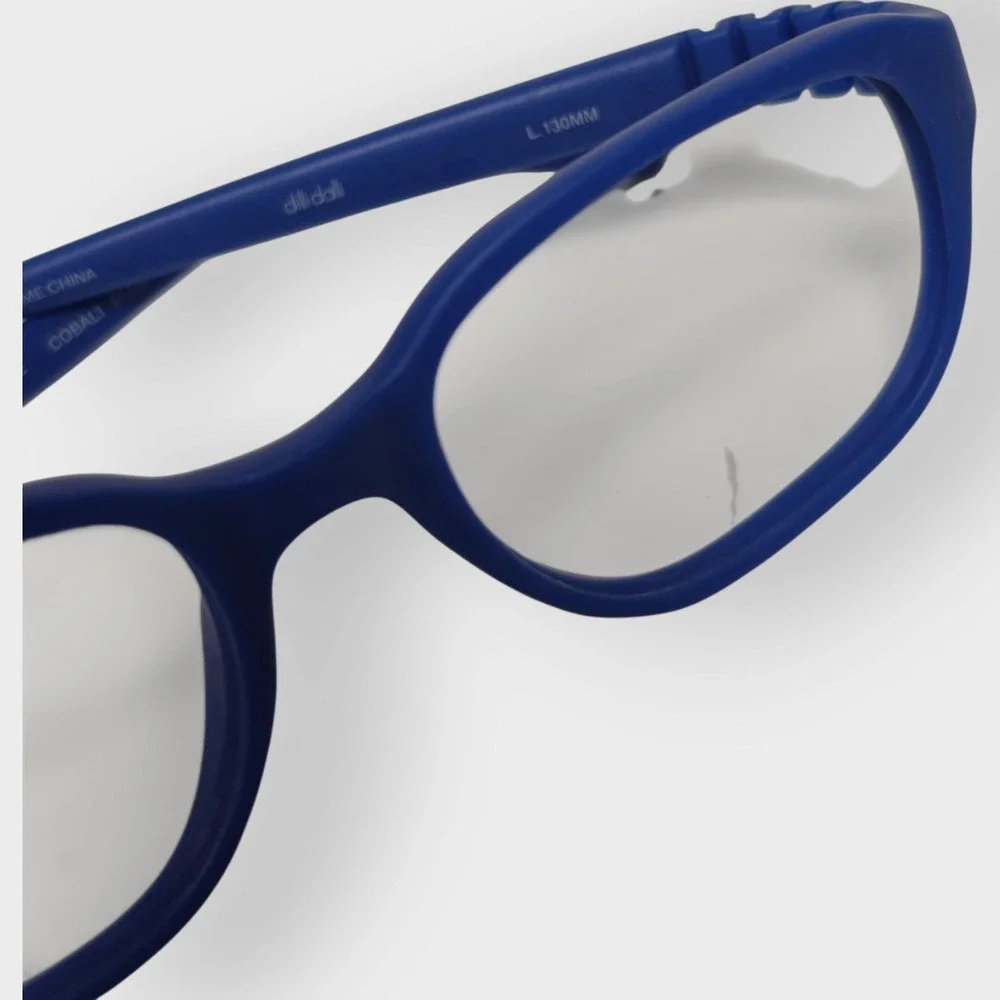 Dilli Dalli Mud Slide Kids Eyeglasses Cobalt Blue 46-16-130 Frame ONLY NO Lenses